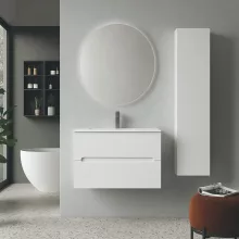   AdattoCasa Rigo 80 fali alsószekrény két fiókkal, Bianco Neve matt fehér 5RIGT03.068