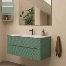   AdattoCasa Rigo 100 fali alsószekrény két fiókkal, Verde Salvia matt zöld 5RIGT05.069