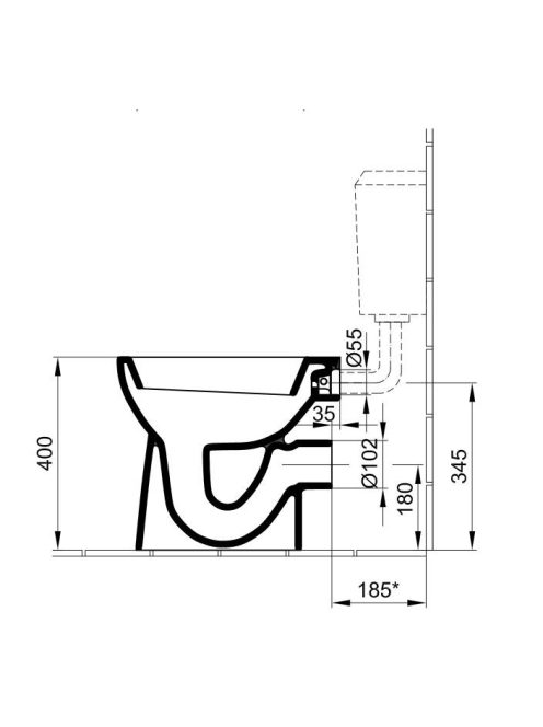 Alföldi Bázis WC csésze 4030 (40300001)