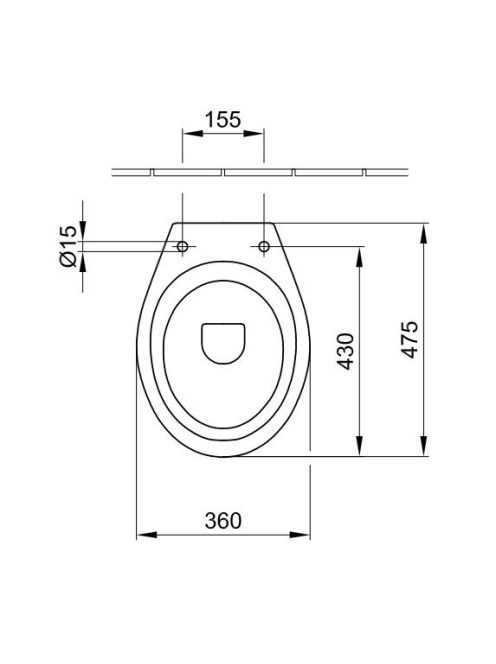 Alföldi Bázis WC csésze Easyplus felülettel 4031 00 R1
