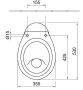 Alföldi Bázis WC csésze Easyplus felülettel 4032 00 R1