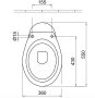 Alföldi Bázis alsó kifolyású WC csésze 4033 00 01