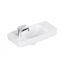   Alföldi Optic kerámia mosdó 50x24 cm bal oldali csaplyukkal és túlfolyóval 7073 50 01