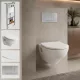 Alföldi Optic CleanFlush komplett fali WC szett EasyMont WC-elemmel Soft-Close ülőkével és króm nyomólappal