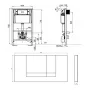 Alföldi Optic CleanFlush komplett fali WC szett EasyMont WC-elemmel Soft-Close ülőkével és króm nyomólappal