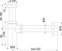 Alcaplast - DESIGN mosdószifon DN32 A400-ANTIC