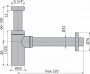 Alcaplast Design mosdószifon DN32, szálcsiszolt matt Gold A400GB