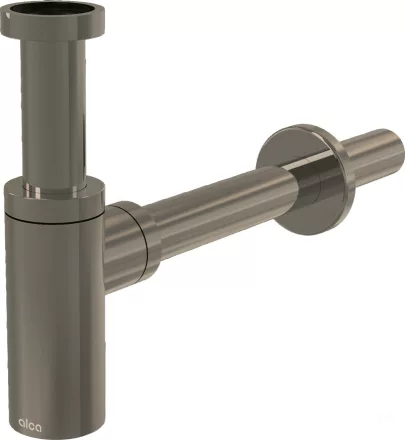 Alca Design mosdószifon DN32, szálcsiszolt matt nickel A400NB