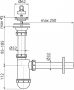 Alcaplast Mosdószifon DN32 rozsdamentes leeresztővel DN63 A411