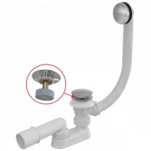 Alca - CLICK/CLACK kádszifon készlet fém A504CKM