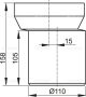 Alcaplast WC csatlakozó – excentrikus toldócső 158 mm A92