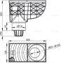 Alcaplast Függőleges univerzális esővíz elvezető 300×155/110 mm AGV1