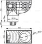 Alcaplast Függőleges univerzális esővíz elvezető 300×155/125 mm AGV2S