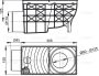 Alcaplast Vízszintes univerzális esővíz elvezető 300×155/110 mm AGV3