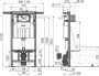 Alcaplast Falon belüli WC tartály (elsősorban panel lakásba ajánlott) ECOLOGY AM102/1120E