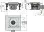 Alcaplast - Rozsdamentes padlóösszefolyó 130×130 mm APV120