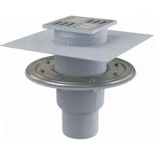 Alca - Padlóösszefolyó 105×105/50/75 mm APV2324