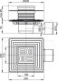 Alcaplast - Padlóösszefolyó 105×105/50/75 mm APV3344