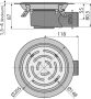Alcaplast Padlóösszefolyó 105×105/50 mm rozsdamentes ráccsal APV3513