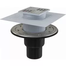 Alca - Padlóösszefolyó 105×105/50/75 mm APV4344