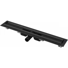   Alca Low - Zuhanyfolyóka fekete-matt 950mm, vízszintes lefolyóval APZ101BLACK-950