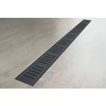   Alca matt fekete zuhanyfolyóka szett 550 mm-es APZ10BLACK550M