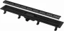 Alca matt fekete zuhanyfolyóka szett 850 mm-es APZ10BLACK850M