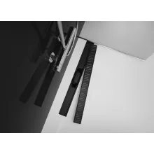   Alca matt fekete zuhanyfolyóka szett 950 mm-es APZ10BLACK950M