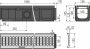 Alcaplast - Kültéri folyóka horganyzott „C“ profilú ráccsal A15 AVZ102-R102