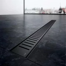   Alca Pure Fekete Padlóösszefolyó Rács 300mm PURE300-BLACK