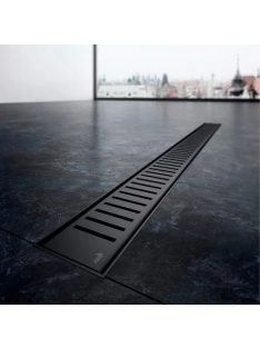   Alcaplast Pure Fekete Padlóösszefolyó Rács 300mm PURE300-BLACK