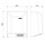 AQUALINE elektromos érintés nélküli kézszárító 253x325x152mm 230V, fehér 01461.W