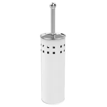 Aqualine Simple Line szabadonálló WC-kefe tartó, fehér