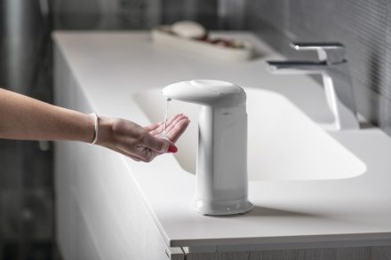 Aqualine automata szappanadagoló 350 ml, fehér 08131