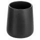 Aqualine Nero kerek fogkefetartó, fekete 08137