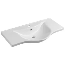   Aqualine Zara kerámia mosdó 99,5x46,5 cm, csaplyukkal és túlfolyóval, fehér 10100
