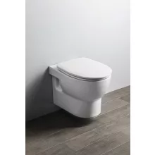  Aqualine Absolut mélyöblítésű fali kerámia WC csésze 35x50 cm Rimless, fehér 10AB02002