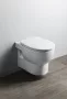Aqualine Absolut mélyöblítésű fali kerámia WC csésze 35x50 cm Rimless, fehér 10AB02002