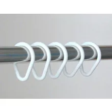   Aqualine műanyag függönykarika, fehér, csomag 12 db, 20 mm átm., 1493011