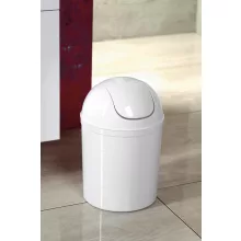 Aqualine álló fürdőszobai szemetes 5 l, fehér 20309
