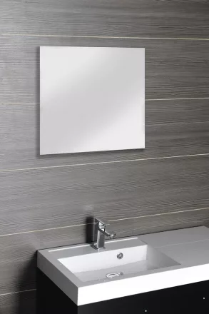 Aqualine csiszolt tükör 80x80 cm akasztó és keret nélkül 22498