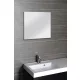 Aqualine csiszolt tükör 80x80 cm akasztó és keret nélkül 22498