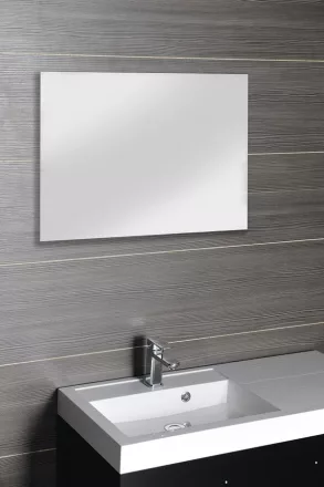 Aqualine csiszolt tükör 100x80 cm akasztó és keret nélkül 22499