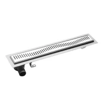   Aqualine Vento lineáris zuhanylefolyó szifonnal 96 cm, inox 2708-10