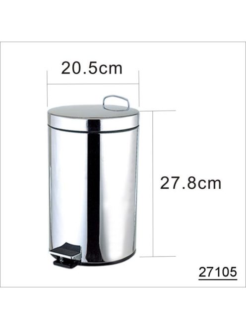 Aqualine KROM LINE Szemetes kosár, 5 liter, 27105