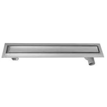   Aqualine Pavino lineáris zuhanylefolyó burkolható felülettel 86 cm, inox 2710-90