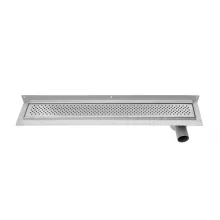   Aqualine Krokus lineáris fal melletti zuhanylefolyó szifonnal 96 cm, inox 2715-10