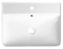 Aqualine Zen kerámia beépíthető mosdó 60x45 cm, fehér 3060