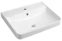 Aqualine Zen kerámia beépíthető mosdó 60x45 cm, fehér 3060