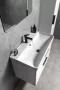 Aqualine Zen kerámia beépíthető mosdó 80x45 cm, fehér 3080